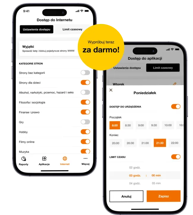 Aplikacja ochrony rodzicielskiej nowej generacji